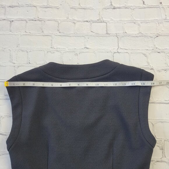 Tahari Woman’s Black Side Lace Up Faux Wrap Dress size 2 - Picture 9 of 13